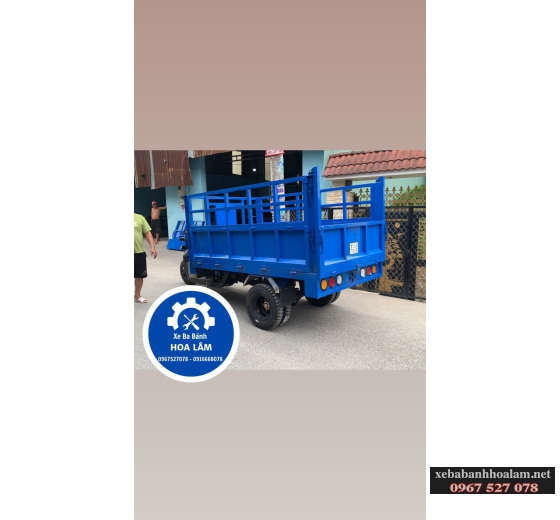 Xe ba gác có thùng chở hàng